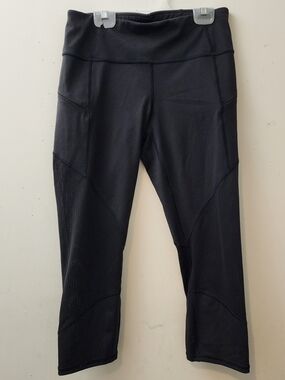 Athleta Mesh Contender Capri Leggings Women’s Small Black